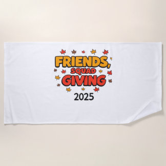 フレンズ与えズスクワッド2025秋秋感謝tha ビーチタオル