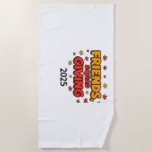 フレンズ与えズスクワッド2025秋秋感謝tha ビーチタオル (正面)