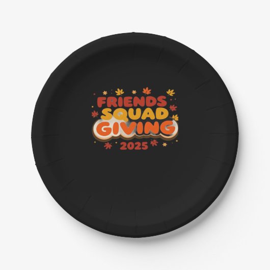フレンズ与えズスクワッド2025秋秋感謝tha ペーパープレート (正面)