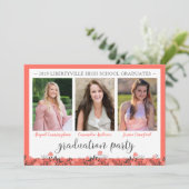 フレンズ兄弟姉妹卒業パーティコーラルフローラ 招待状 (スタンド正面)