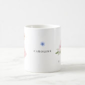 フレンズ常に女の子花模様イラストレーション名 コーヒーマグカップ (中央)