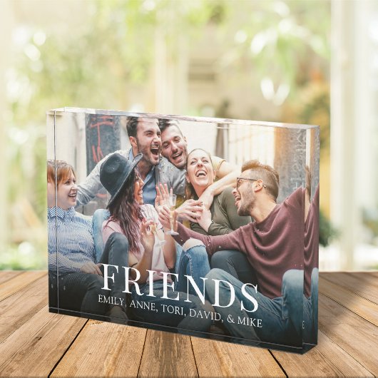 フレンズ引用文カスタムフォトミニマリスト フォトブロック