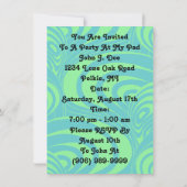 フレンズ懇親会パーティーアットマイパッドカエル招待状 招待状 (裏面)