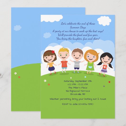 フレンズ招待状 招待状 (正面/裏面)