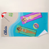 フレンズ最高のアットビーチ ビーチタオル (正面)