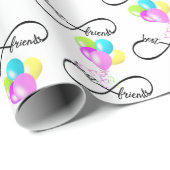 フレンズ最高のインフィニティデザイン ラッピングペーパー (ロールコーナー)