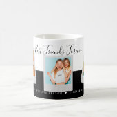 フレンズ最高のギフトBFFかわいいベスティフォトコラージュ コーヒーマグカップ (中央)