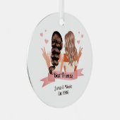 フレンズ最高のクリスマスメタルサークルオーナメント メタルオーナメント (正面右)