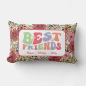 フレンズ最高のグルーヴィレトロ花 ランバークッション (正面)
