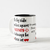 フレンズ最高のコーヒーマグ |友パーソナライズされただちマグカップ ツートーンマグカップ (正面左)
