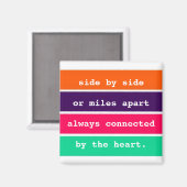 フレンズ最高のサイドバイサイドバイサイドorマイルズアパート引用文 マグネット (正面/裏面)