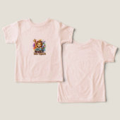 フレンズ最高のサファリベビーTシャツ – 愛らしい動物 (デザイン正面&裏面)