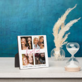 フレンズ最高のスクエア4写真コラージュのピンクのベッティ フォトプラーク (インサイチュ)