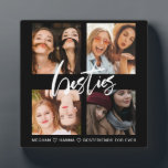 フレンズ最高のスクエア4写真コラージュbesties黒 フォトプラーク<br><div class="desc">友情素晴らしに祝贈り物！4枚の写真と黒お気に入りのい写真のプラッパーソナライズされたク、あなたの名前。</div>