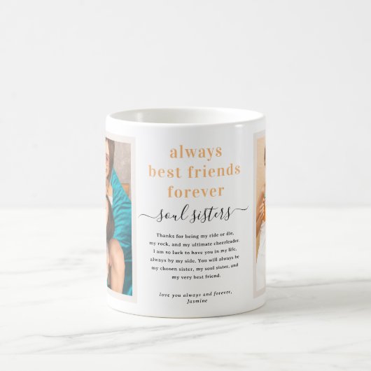フレンズ最高のソウルシスターズ | 2枚モダン写真 コーヒーマグカップ (中央)