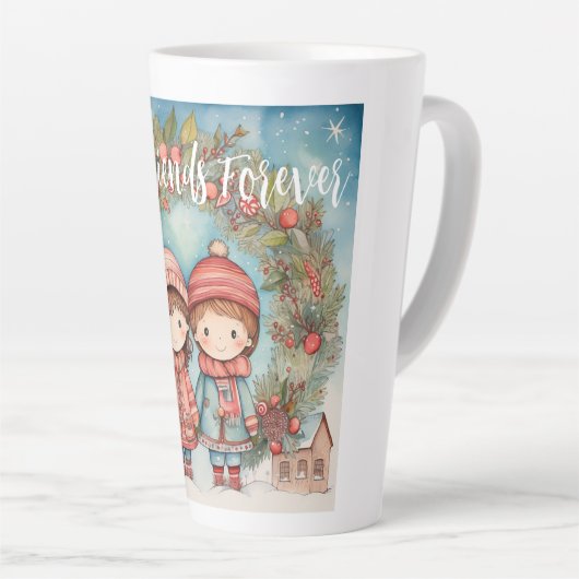 フレンズ最高のフォーエバークリスマス カフェラテマグ (右アングル)