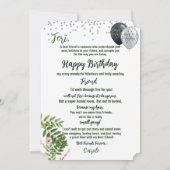 フレンズ最高のフォーエバーハッピーバースデーカード (裏面)