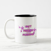 フレンズ最高のフォーエバーパープルイエロースターズ ツートーンマグカップ (左)