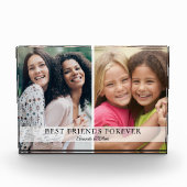 フレンズ最高のフォーエバーフレンドギフト2写真コラージュ フォトブロック (正面)