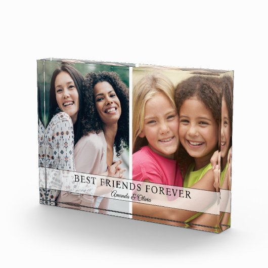 フレンズ最高のフォーエバーフレンドギフト2写真コラージュ フォトブロック (右)