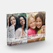 フレンズ最高のフォーエバーフレンドギフト2写真コラージュ フォトブロック (左)
