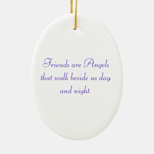 フレンズ最高のフォーエバーブルーエンジェル – オーナメント (裏面)