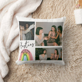 フレンズ最高のフォーエバーベスティレインボーフォトコラージュ クッション