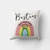 フレンズ最高のフォーエバーベスティレインボーフォトコラージュ クッション (裏面)