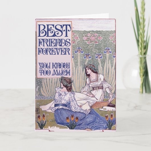 フレンズ最高のフォーエバーヴィンテージアート カード (正面)