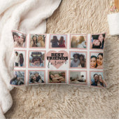 フレンズ最高のフォーエバー14フォトコラージュベスティー ランバークッション (ブランケット)