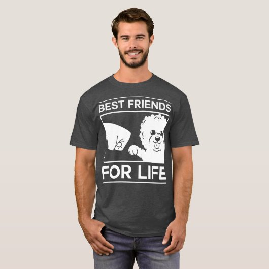 フレンズ最高のフォーライフBichonフリーズ犬のオーナー Tシャツ (正面フル)