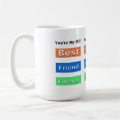 フレンズ最高のフレンズフォーエバー コーヒーマグカップ (左)