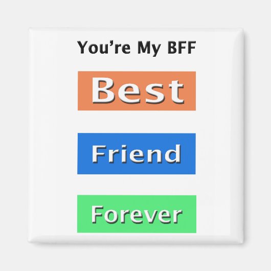 フレンズ最高のフレンズフォーエバー マグネット (正面)