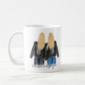 フレンズ最高のブロンデヘアBFFベスティーズ友情 コーヒーマグカップ (左)