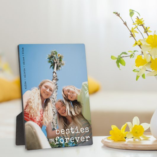 フレンズ最高のベティカスタムーズ永遠にオーバーレイ写真 フォトプラーク