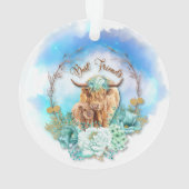 フレンズ最高のマベビーハイランド牛フローラ オーナメント (裏面)