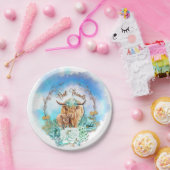 フレンズ最高のマベビーハイランド牛フローラ ペーパープレート (パーティー)