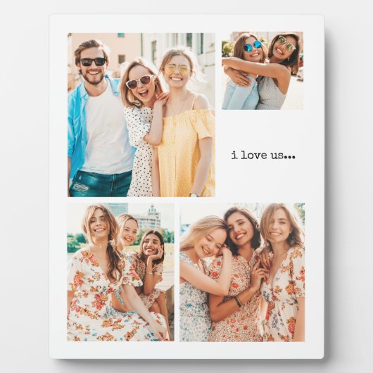 フレンズ最高のミニマルTabletopプラークとイーゼル フォトプラーク (正面)