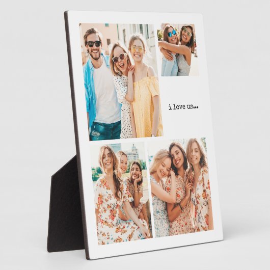 フレンズ最高のミニマルTabletopプラークとイーゼル フォトプラーク (側面)