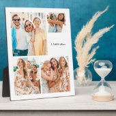 フレンズ最高のミニマルTabletopプラークとイーゼル フォトプラーク (側面)