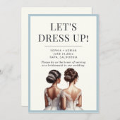 フレンズ最高のメイド・オブ・オーナー(花嫁付き添い人)ブリデスメイド提案 招待状 (正面/裏面)