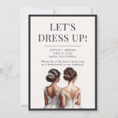 フレンズ最高のメイド・オブ・オーナー(花嫁付き添い人)ブリデスメイド提案 招待状 (正面)