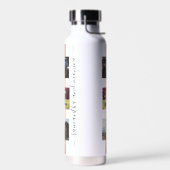 フレンズ最高のモノグラム写真バラ金ゴールド ウォーターボトル (左面)