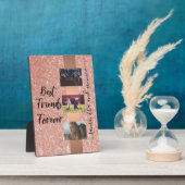 フレンズ最高のモノグラム写真バラ金ゴールド フォトプラーク (側面)