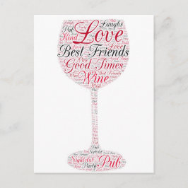 フレンズ最高のワインデザイン ポストカード