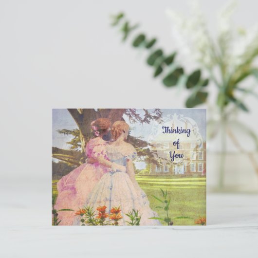 フレンズ最高のヴィンテージガールズ歩くインザガーデン ポストカード (スタンド正面)