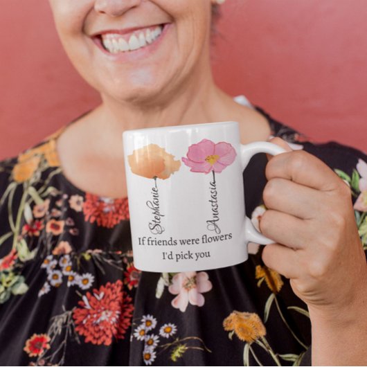 フレンズ最高の同僚お別れビースティフラワー ツートーンマグカップ