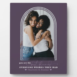 フレンズ最高の永久 |アーチモダンシンプル写真 フォトプラーク