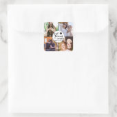 フレンズ最高の永久 | カスタム4-Photoコラージュ スクエアシール (バッグ)