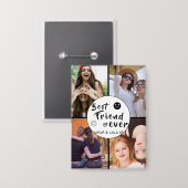 フレンズ最高の永久 | カスタム4-Photoコラージュ 缶バッジ (正面/裏面)